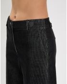 Pantalon en Velours côtelé Chiara noir