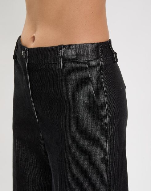 Pantalon en Velours côtelé Chiara noir