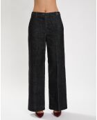 Pantalon en Velours côtelé Chiara noir