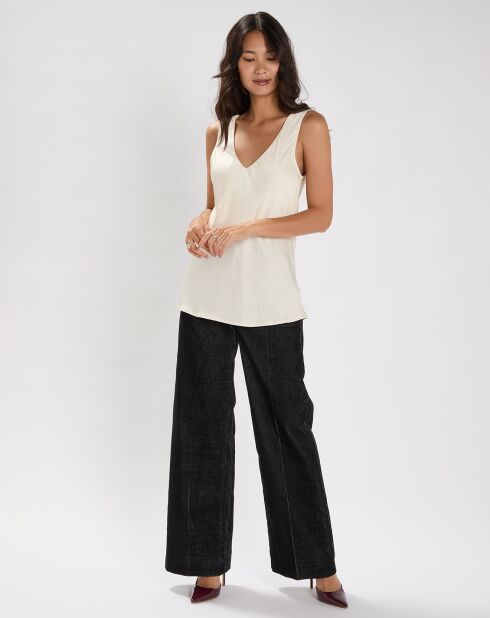 Pantalon en Velours côtelé Chiara noir