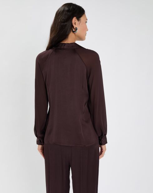 Chemise Vega raisin