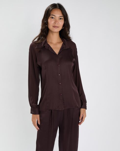 Chemise Vega raisin
