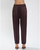 Pantalon Olga raisin