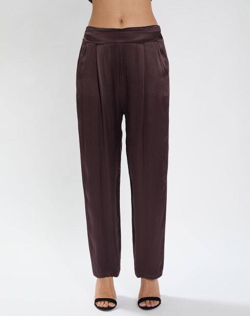 Pantalon Olga raisin