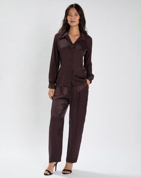 Pantalon Olga raisin