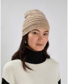 Bonnet en Laine & Cachemire Slow sable
