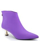 Bottines à talon Eugénie violettes - Talon 5 cm