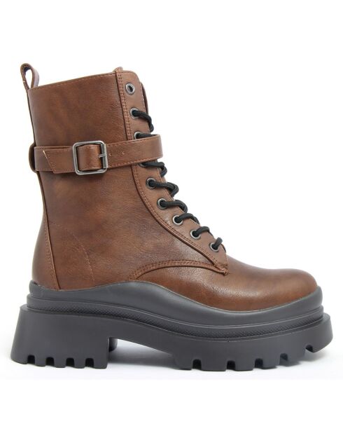 Boots Maia marron- Talon 5 cm