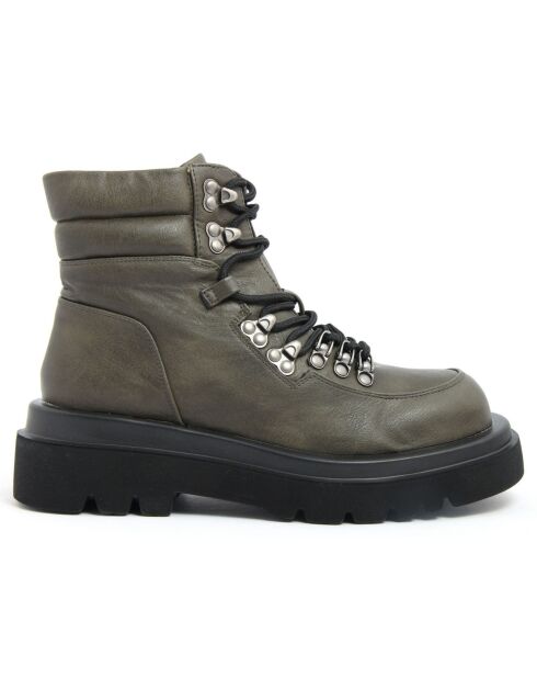Boots Capucine kaki  - Talon 5 cm