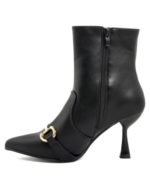 Bottines à talon Gabrielle noires - Talon 5 cm