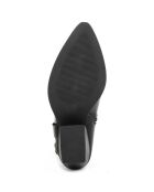 Bottines à talon Pauline noires - Talon 7 cm