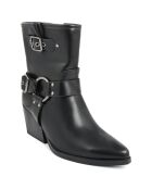 Bottines à talon Pauline noires - Talon 7 cm