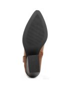 Bottines à talon Pauline camel - Talon 7 cm