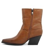 Bottines à talon Pauline camel - Talon 7 cm