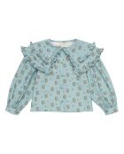Blouse Jimena Fleurs bleu ciel