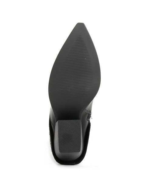 Bottines à talon Shirane noires - Talon 7 cm