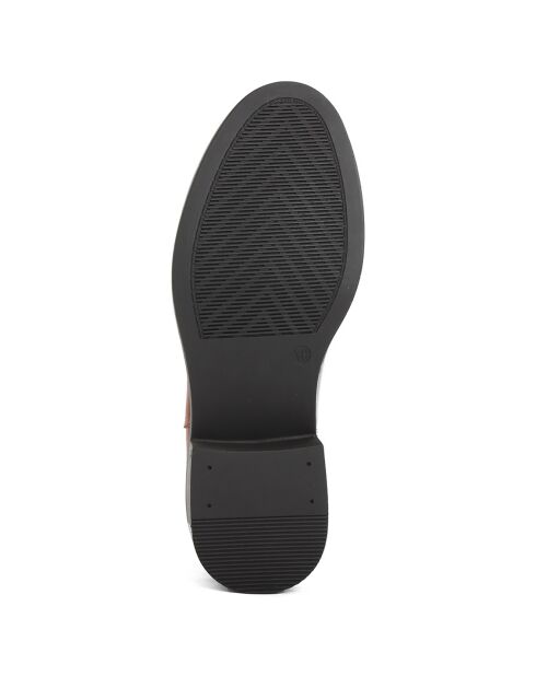 Bottines à talon Leatitia cognac