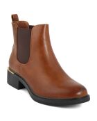 Bottines à talon Leatitia cognac