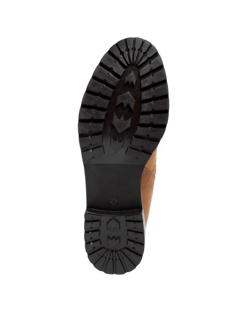 Boots en Cuir Pia  camel
