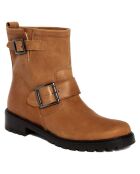 Boots en Cuir Pia  camel