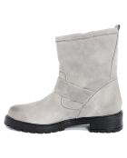 Boots en Cuir Pia  grises