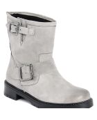 Boots en Cuir Pia  grises