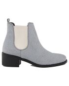 Bottines à talon en Cuir Joy grises
