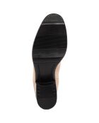 Bottines à talon en Cuir Joy beiges
