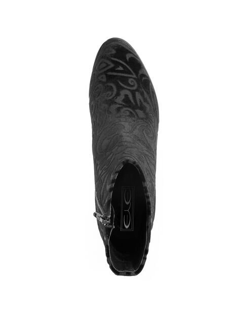 Boots Clarisse noires - Talon 8 cm