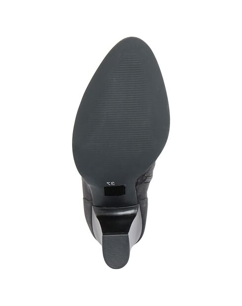Bottines à talon en Cuir Johanna noires - Talon 9 cm