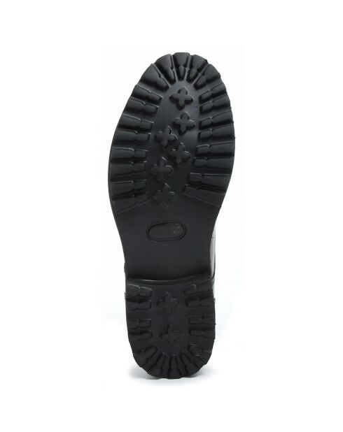 Boots en Cuir Cécile noires