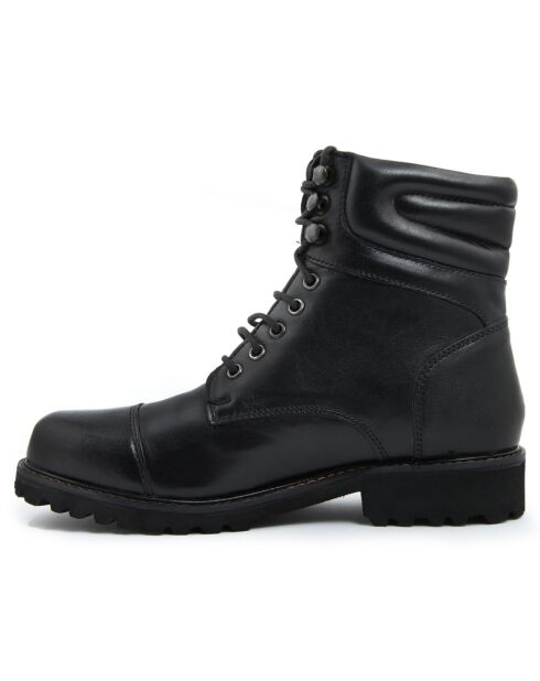 Boots en Cuir Cécile noires