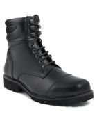 Boots en Cuir Cécile noires