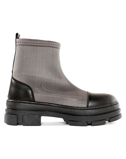 Boots Mahaut grises - Talon 5 cm