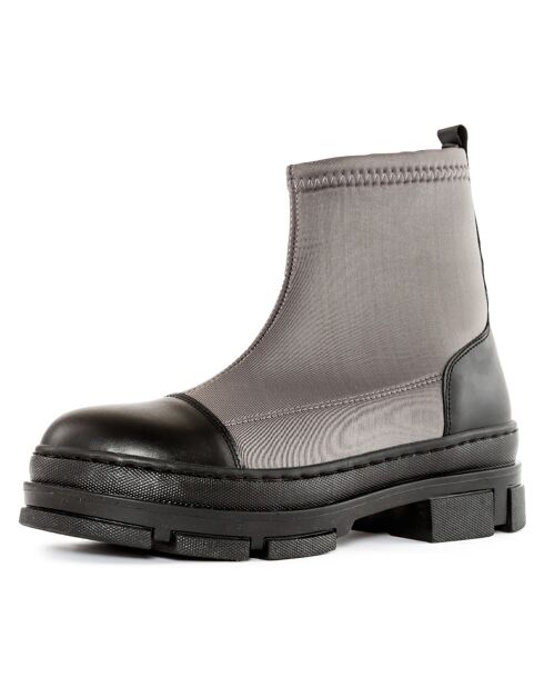 Boots Mahaut grises - Talon 5 cm