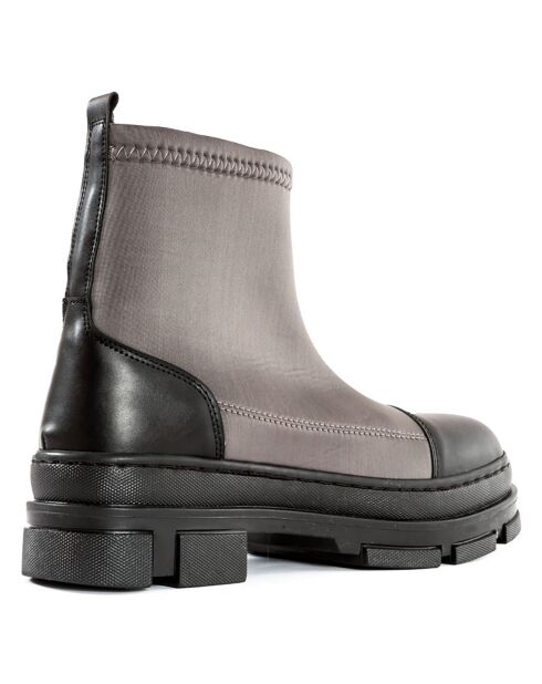 Boots Mahaut grises - Talon 5 cm