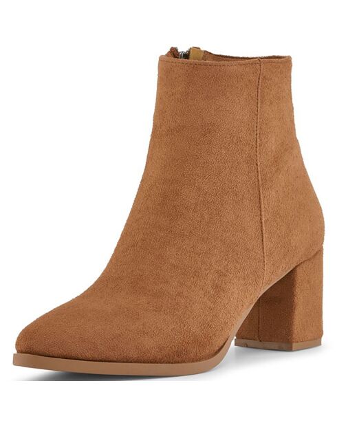 Boots Claire tabac  - Talon 6 cm