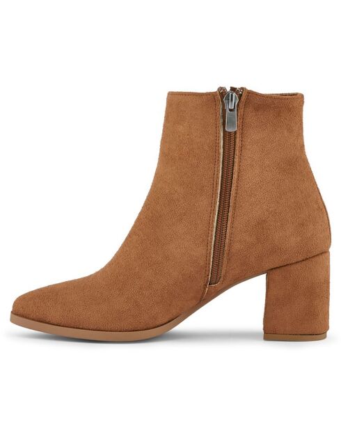 Boots Claire tabac  - Talon 6 cm