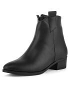 Bottines à talon Clara noires - Talon 12 cm