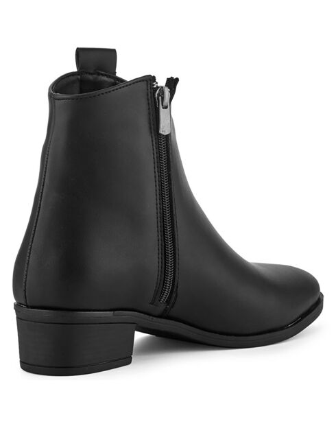 Bottines à talon Clara noires - Talon 12 cm