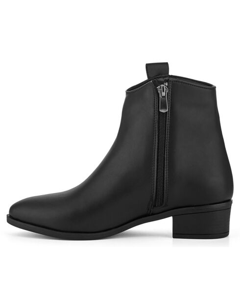 Bottines à talon Clara noires - Talon 12 cm