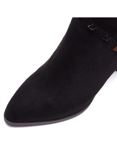 Bottines à talon Eden  noires  - Talon 6 cm