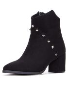 Bottines à talon Eden  noires  - Talon 6 cm