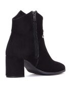 Bottines à talon Eden  noires  - Talon 6 cm