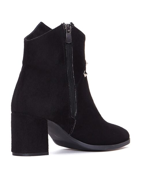 Bottines à talon Eden  noires  - Talon 6 cm