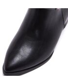 Bottines à talon Clotilde noires  - Talon 6 cm