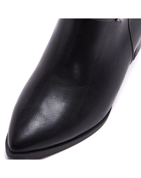 Bottines à talon Clotilde noires  - Talon 6 cm