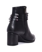 Bottines à talon Clotilde noires  - Talon 6 cm
