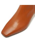 Bottines à talon Ester cognac - Talon 6 cm
