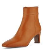 Bottines à talon Ester cognac - Talon 6 cm
